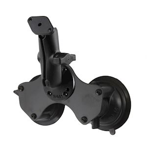 Double Suction Cup Mount with Diamond Plate